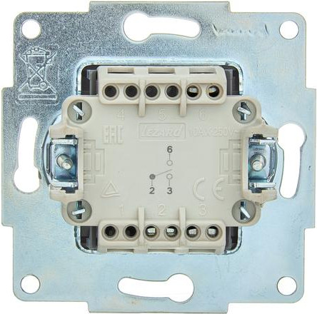 Изображение товара Выключатель Lezard Asti 7081-0288-105 (белый)