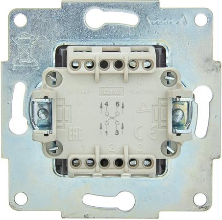 Изображение товара Выключатель Lezard Asti 7081-0288-107 (белый)