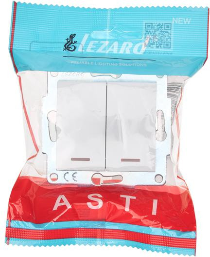 Изображение товара Выключатель Lezard Asti 7081-0288-112 (белый)