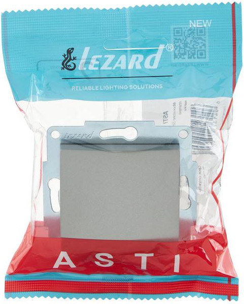 Изображение товара Выключатель Lezard Asti 7081-3588-100 (платина)