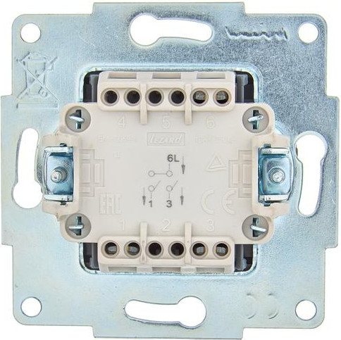 Изображение товара Выключатель Lezard Asti 7081-3588-101 (платина)