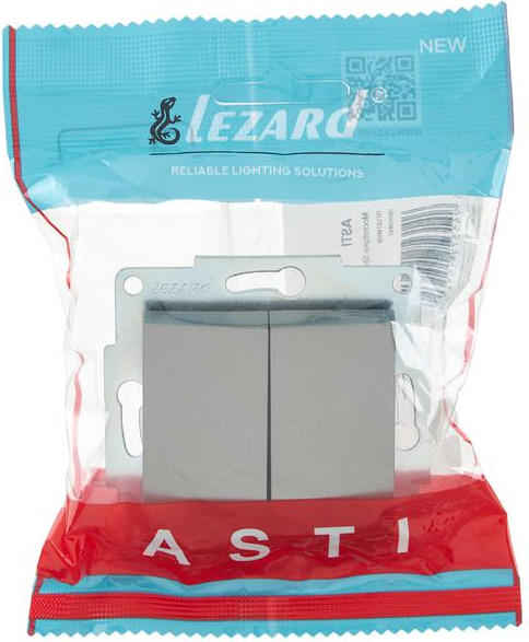 Изображение товара Выключатель Lezard Asti 7081-3588-101 (платина)