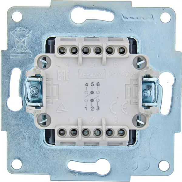 Изображение товара Выключатель Lezard Asti 7081-3588-106 (платина)