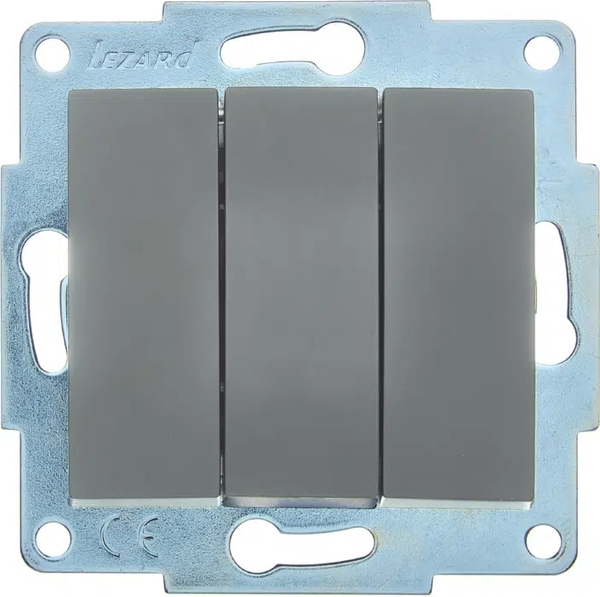 Изображение товара Выключатель Lezard Asti 7081-3588-109 (платина)