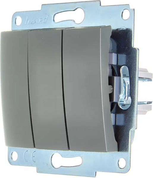 Изображение товара Выключатель Lezard Asti 7081-3588-109 (платина)