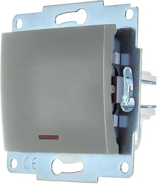 Изображение товара Выключатель Lezard Asti 7081-3588-111 (платина)