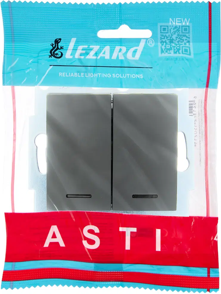 Изображение товара Выключатель Lezard Asti 7081-3588-112 (платина)