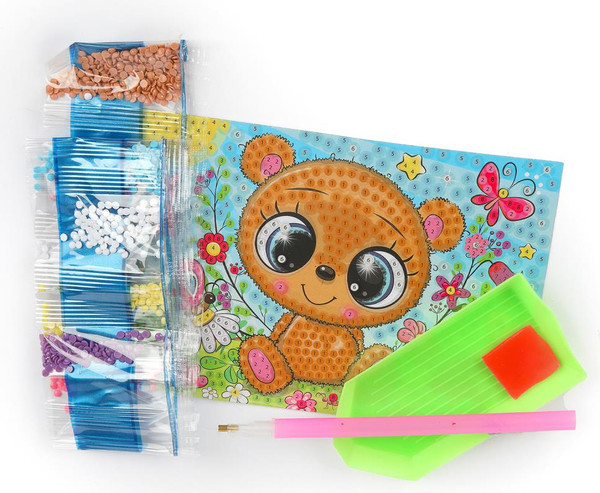 Изображение товара Набор алмазной вышивки MultiArt Мишка / AM10X15-113801