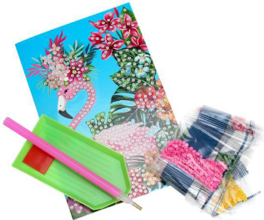 Изображение товара Набор алмазной вышивки MultiArt Фламинго / DIAMCARD-FL