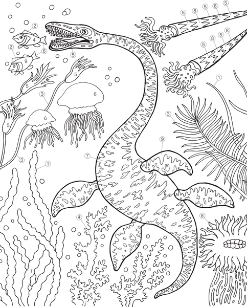 Изображение товара Раскраска АСТ Динозавры, мягкая обложка