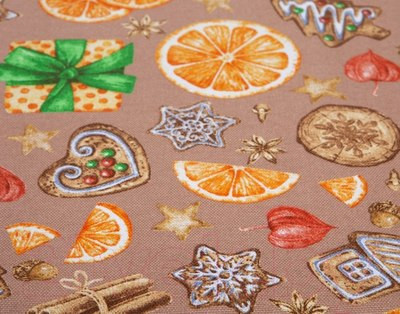 Изображение товара Скатерть АртПостель Цитрус бежевый СБ.150*150