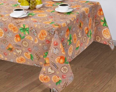 Изображение товара Скатерть АртПостель Цитрус бежевый СБ.150*150