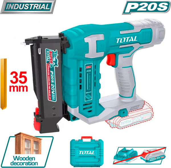 Изображение товара Аккумуляторный гвоздезабиватель TOTAL TCBNLI3603