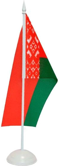 Изображение товара Флаг Флаг Республики Беларусь на пластиковой подставке (10x20см)