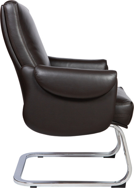 Изображение товара Кресло офисное Norden Ritz CF / C 2108 (кожа, коричневый/алюминиевая база)