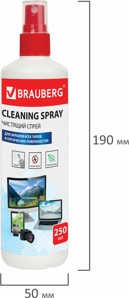 Изображение товара Жидкость для чистки оптики Brauberg 510117