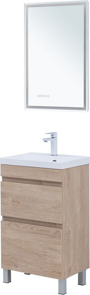 Изображение товара Тумба под умывальник Aquanet Нота New 50 / 344137 (дуб светлый)