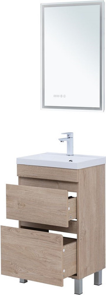 Изображение товара Тумба под умывальник Aquanet Нота New 50 / 344137 (дуб светлый)