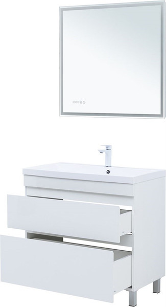 Изображение товара Тумба под умывальник Aquanet Нота New 90 / 344147 (белый глянец)