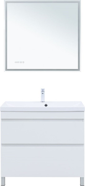 Изображение товара Тумба под умывальник Aquanet Нота New 90 / 344147 (белый глянец)