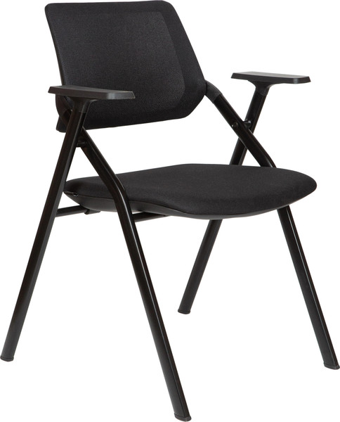 Изображение товара Стул офисный Norden Step / HY-815B (пластик, черный/сетка, черный/ткань, черный)