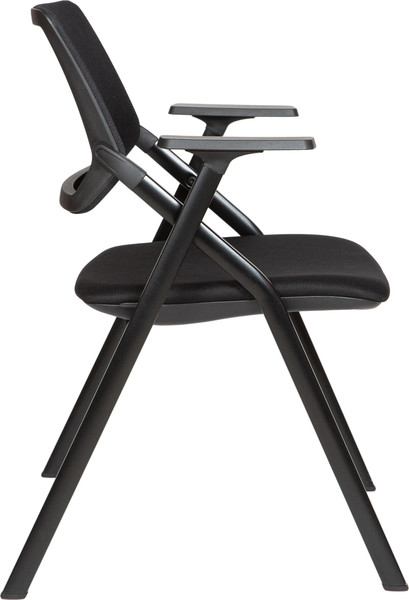 Изображение товара Стул офисный Norden Step / HY-815B (пластик, черный/сетка, черный/ткань, черный)