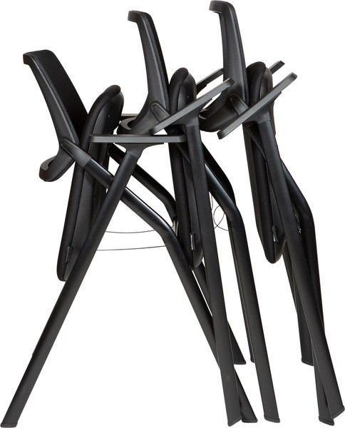 Изображение товара Стул офисный Norden Step / HY-815B (пластик, черный/сетка, черный/ткань, черный)