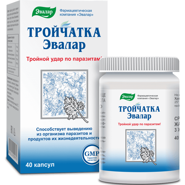 Изображение товара Пищевая добавка Эвалар Тройчатка (40 капсул)