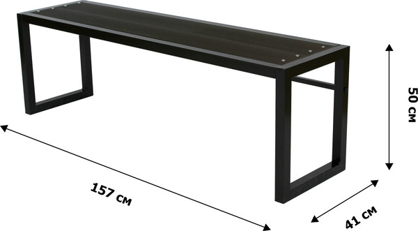 Изображение товара Скамья садовая Garden Story Фортуна без спинки ДПК / НПА1555