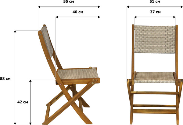 Изображение товара Комплект складной мебели Garden Story Бали ТР4093