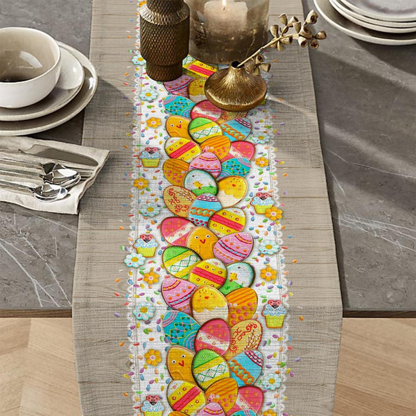 Изображение товара Дорожка на стол Текстильный городок Пасхальные пряники / ТХбК30204-1/150