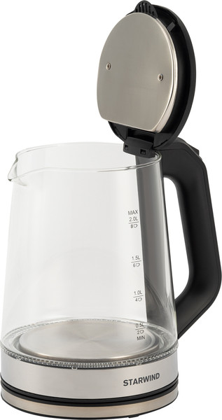 Изображение товара Электрочайник StarWind SKG5778 (черный/прозрачный)
