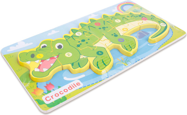 Изображение товара Развивающая игра Darvish Вкладыш-пазл. Crocodile / SR-T-3707-10