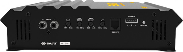 Изображение товара Корпусной пассивный сабвуфер ASPECT WLW-12s4VB + Автомобильный усилитель Swat M-1.700