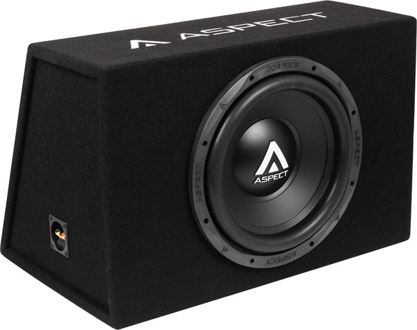 Изображение товара Корпусной пассивный сабвуфер ASPECT WLW-12s4VB + Автомобильный усилитель Swat M-1.700