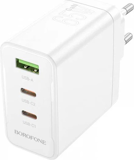 Изображение товара Зарядное устройство сетевое Borofone BN12 PD65W (белый)