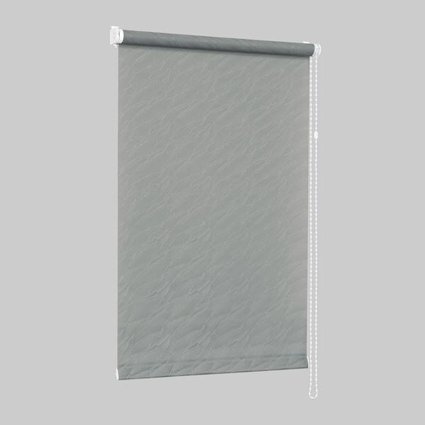 Изображение товара Рулонная штора Delfa Сантайм Жаккард Веда СРШ-03Д 8618 (180x170, серый)