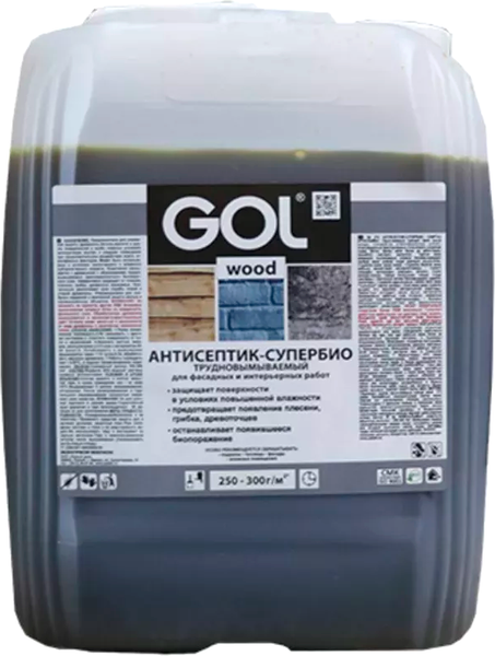 Изображение товара Антисептик для древесины GOL Антисептик-Супербио (5кг)