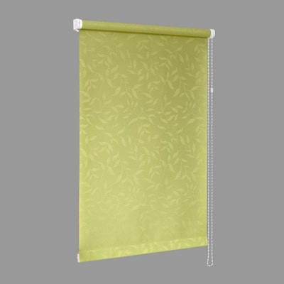 Изображение товара Рулонная штора Delfa Сантайм Жаккард Оливия СРШ-03Д 8257 (130x170, салатовый)