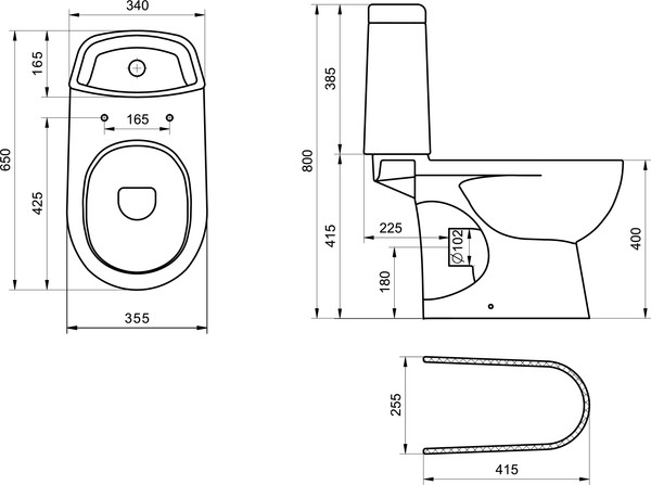 Изображение товара Чаша унитаза напольного Santek Остин 1WH302419 (чаша)