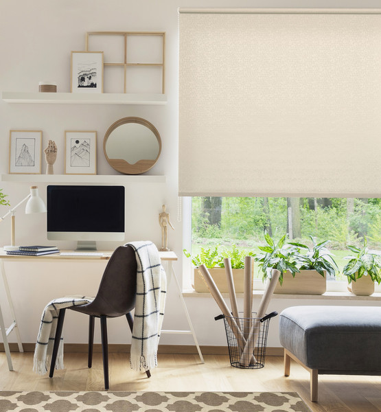 Изображение товара Рулонная штора Delfa Сантайм Альба СРШ-03Д 8281 (130x170, песок)