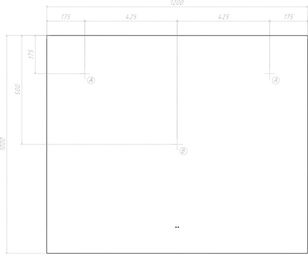 Изображение товара Зеркало Vigo Quadro Comfort 1200