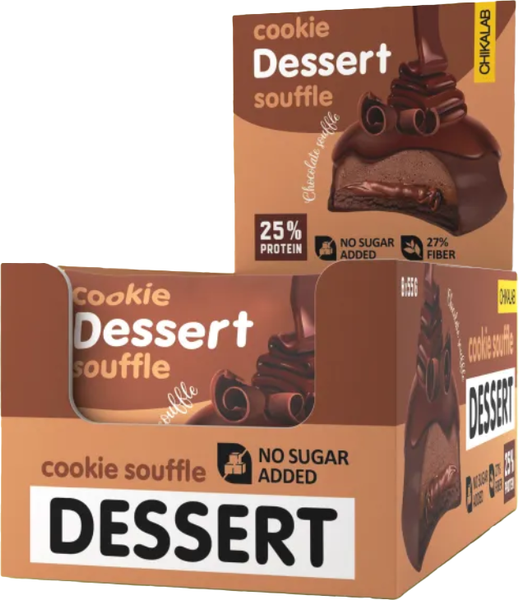Изображение товара Набор протеинового печенья Chikalab Шоколадное суфле (8x55г)