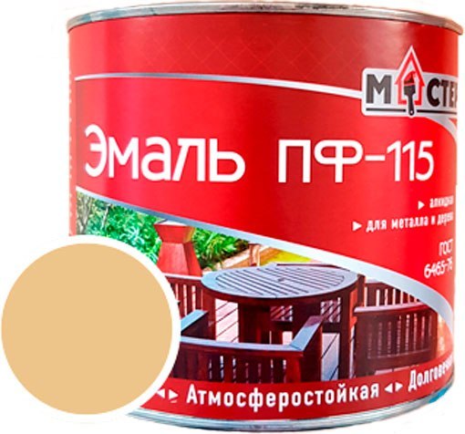 Изображение товара Эмаль МАСТЕР ПФ-115 RAL1015 (1кг, бежевый)