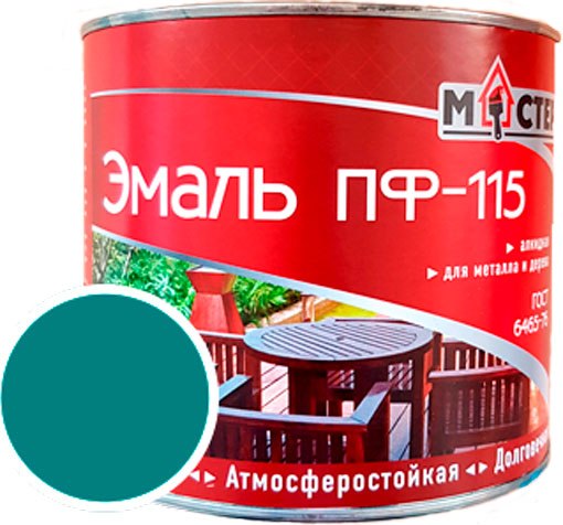 Изображение товара Эмаль МАСТЕР ПФ-115 (2кг, бирюзовый)