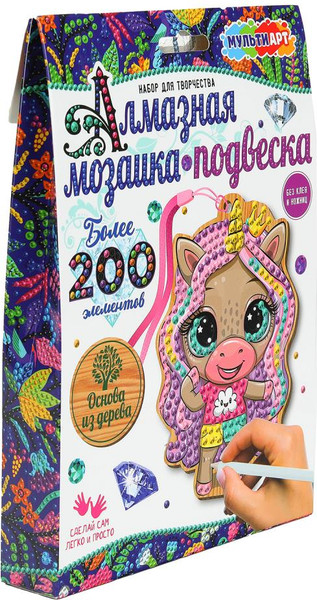 Изображение товара Набор алмазной вышивки MultiArt Единорожка / STICK-PEN