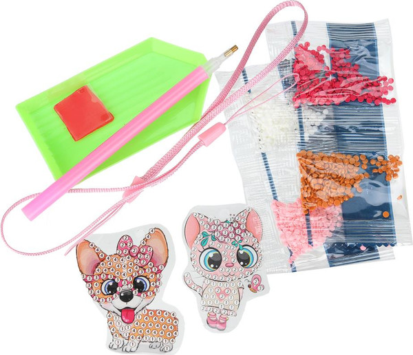 Изображение товара Набор алмазной вышивки MultiArt Милые животные / DIY-DIAMPEND