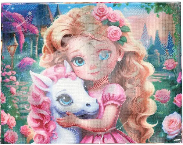 Изображение товара Набор алмазной вышивки MultiArt Девочка / AM40X50-122159