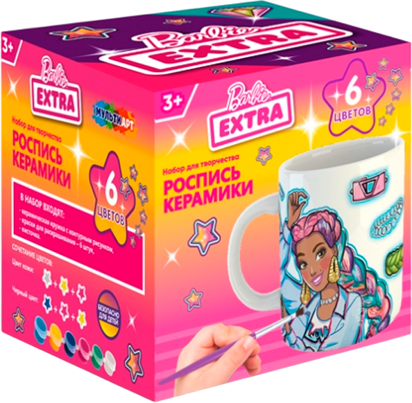 Изображение товара Набор для творчества MultiArt Барби кружка для росписи / MUG-EXTRA