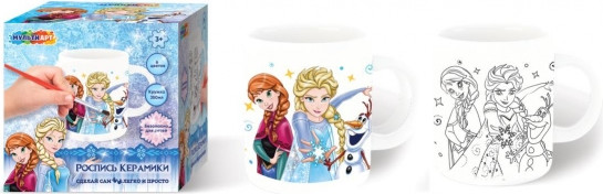 Изображение товара Набор для творчества MultiArt Кружка для росписи Снежная принцесса / MUG-FR